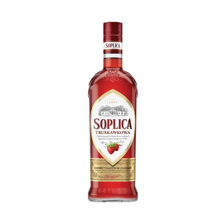 Soplica Truskawa Strawberry Vodka Liqueur 28% abv 50cl - cellier.co.uk