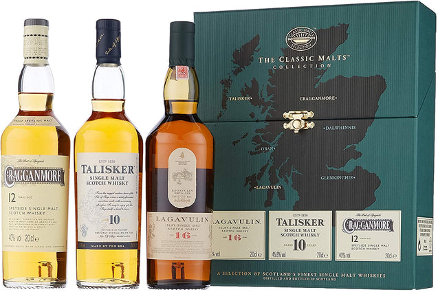 The Whisky Classic Collection Pack - 3x20cl Bottles in Gift Pack