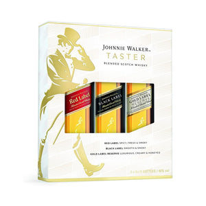 Johnnie Walker Blended Scotch Whisky Exploration Giftpack, 3 x 5cl