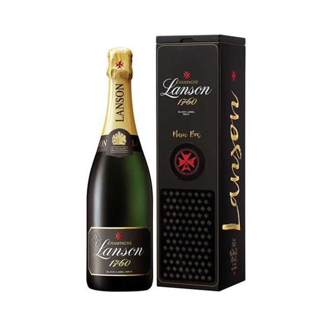 Lanson Black Label Music Box Champagne Gift Pack NV